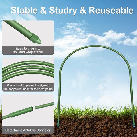 FOTMISHU space-saving hoops elevate plants in apartments and balconies