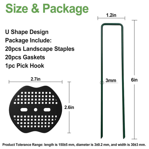 FOTMISHU ground stakes closeup with beveled edge demonstrating easy soil insertion.