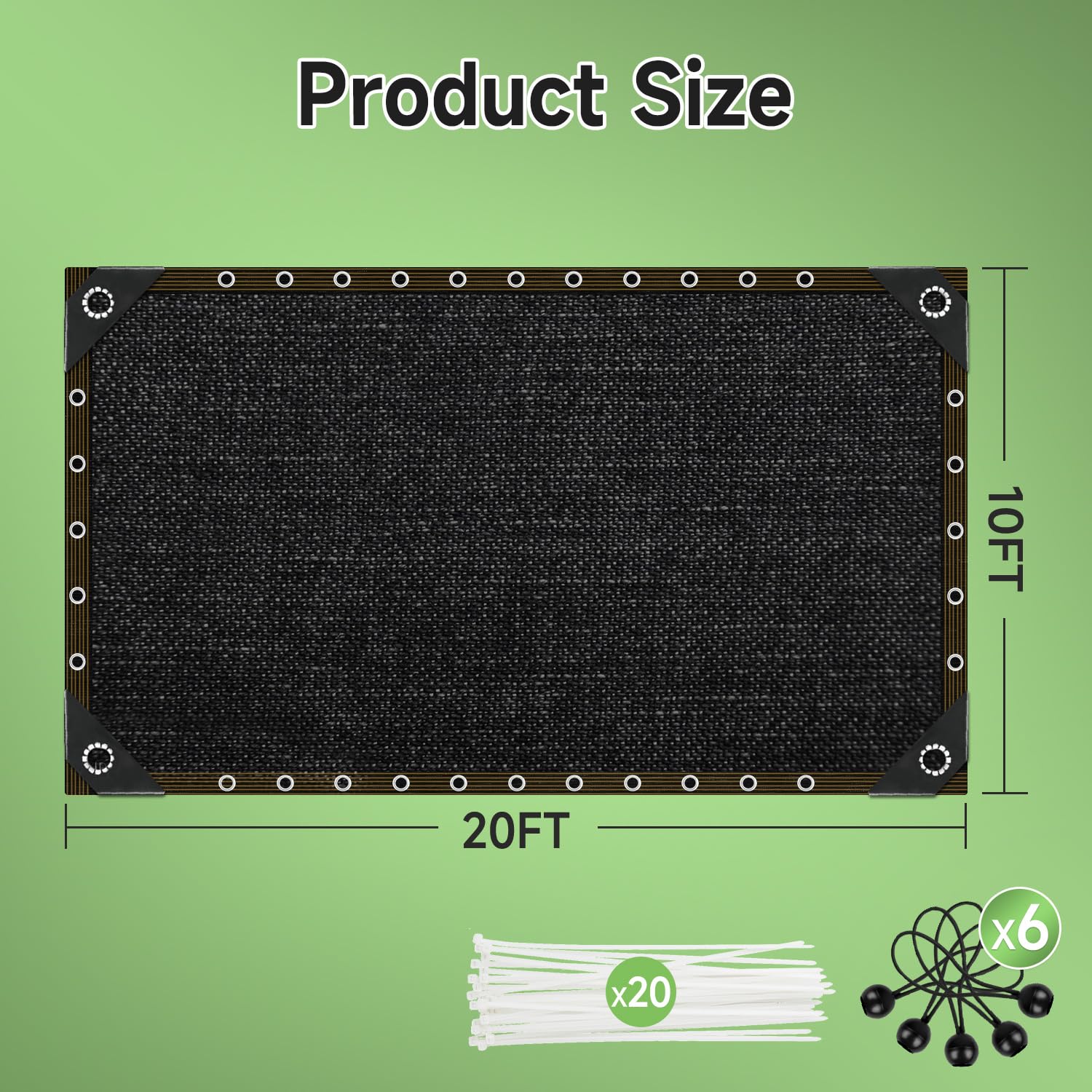 FOTMISHU versatile shade cloth for garden, kennel, or greenhouse.