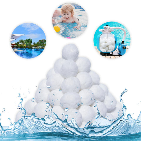 Foubret pool filter balls, new generation design for efficient filtration and clearer water.
