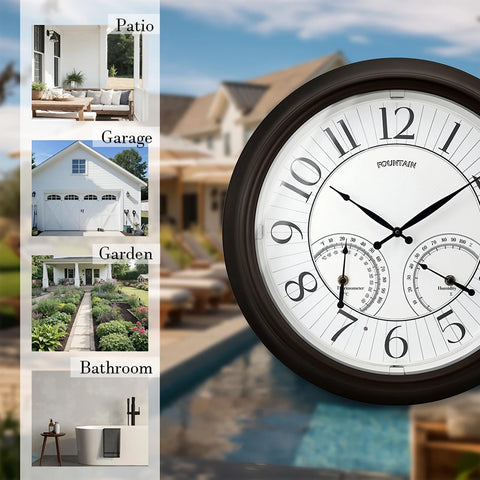 FOUNTAIN DESIGNS smart night light auto adjusts brightness for patios.