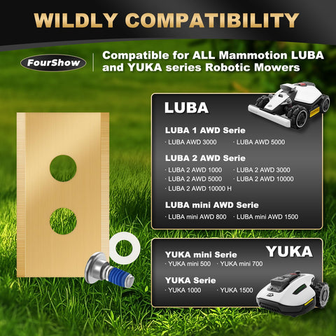 FourShow blades delivering even cutting pattern for a healthy lawn appearance