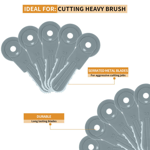 FourShow replacement blades pack for weed trimmer compatibility