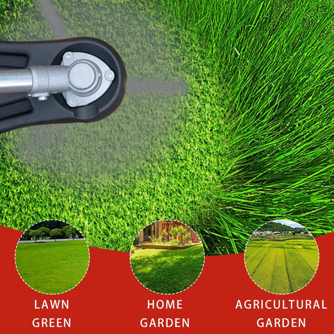 FourShow serrated blades slice through dense weeds with ease