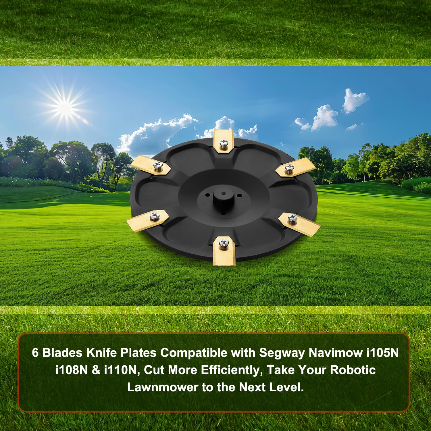 FourShow 6-blade disc packaging with six blades highlights included kit.