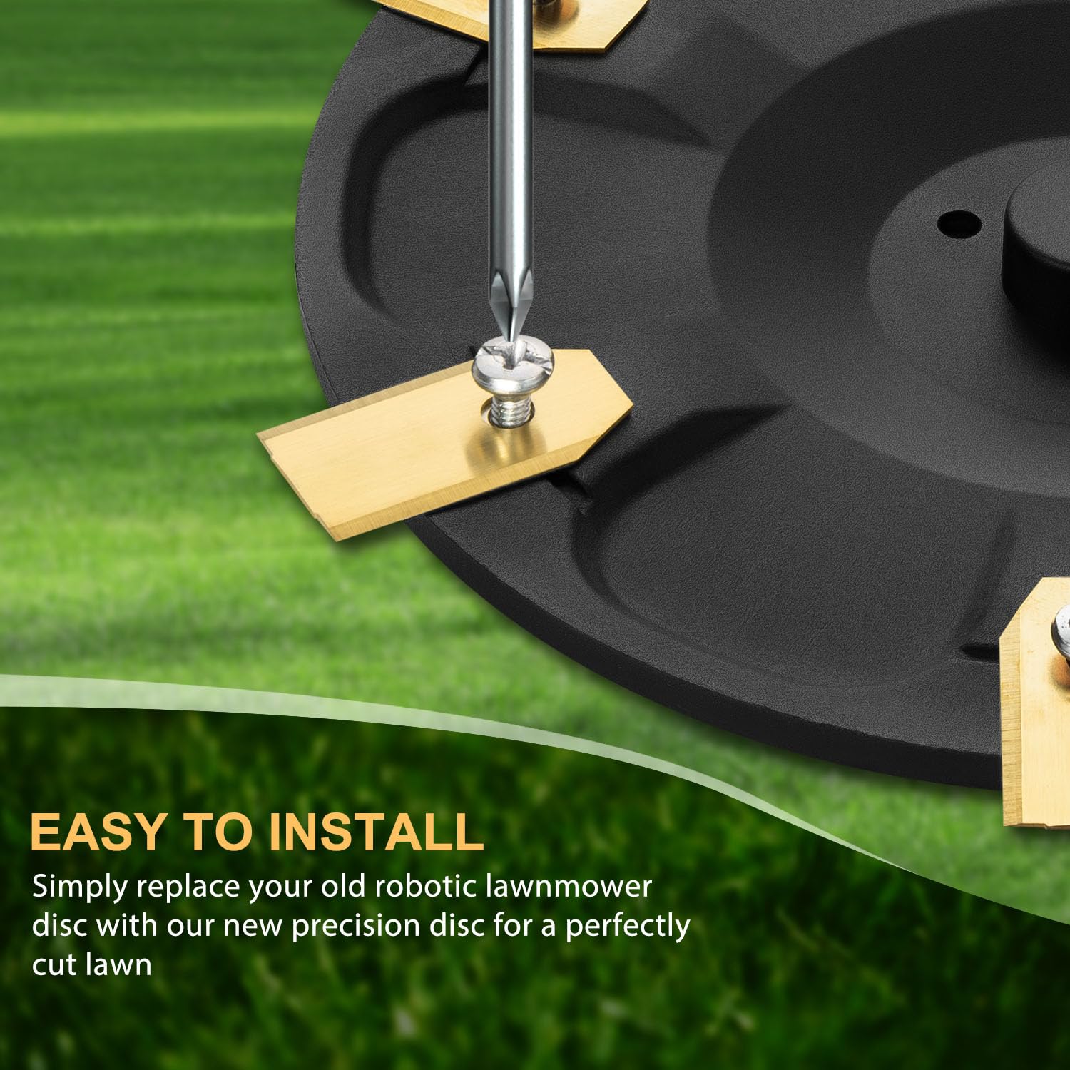 FourShow 6-blade disc for Navimow i206 AWD improves cut quality.