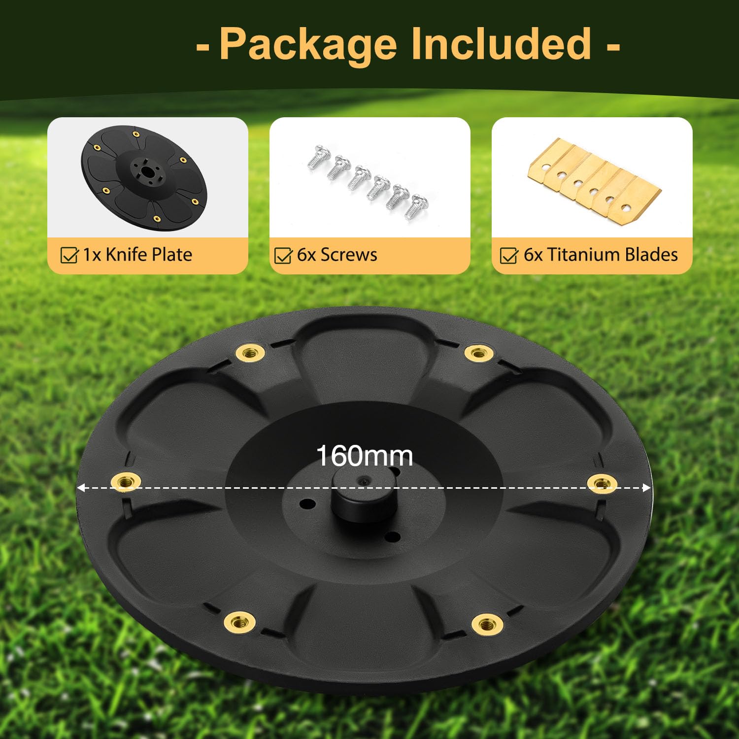 FourShow 6-blade disc for Navimow i210 AWD delivers cleaner edges.
