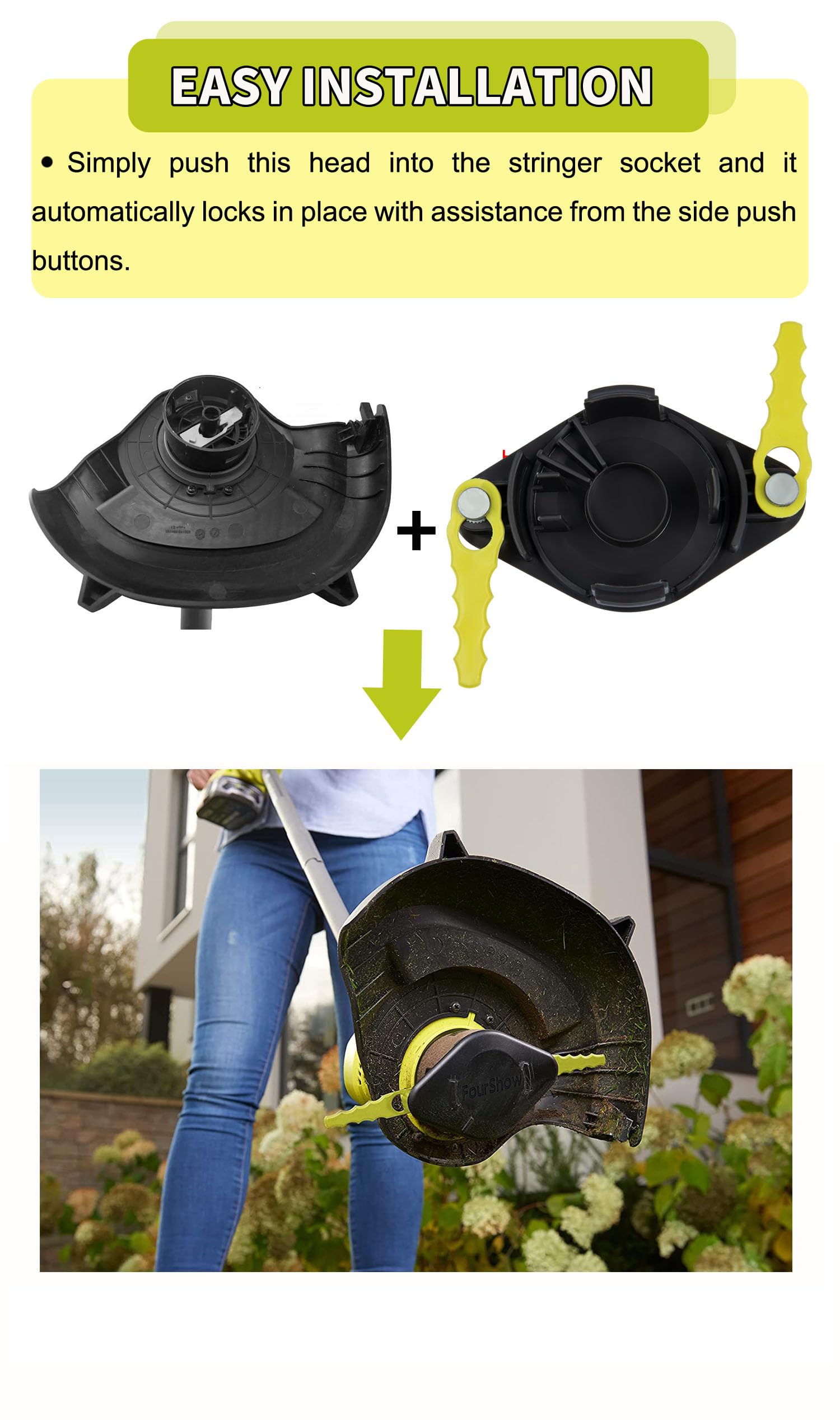 FourShow polycarbonate head highlights durability and lightweight handling