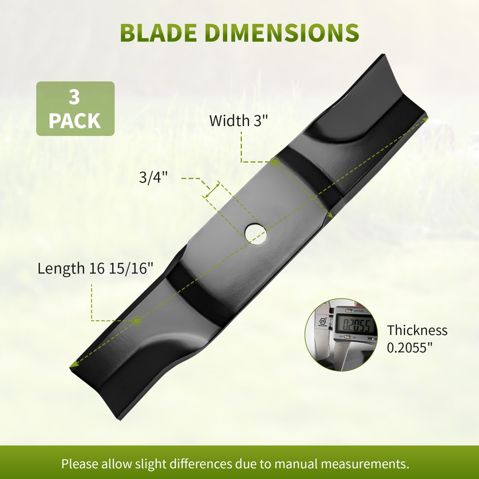Fourtry 48-inch deck blades fit multiple Cub Cadet Enforcer models.