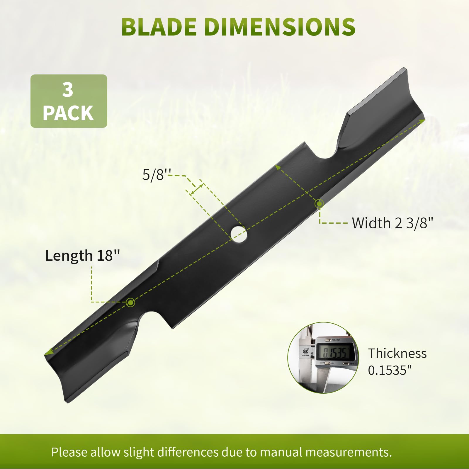 Fourtry 482878 high lift blade for 36 inch decks fits Scag and similar mowers