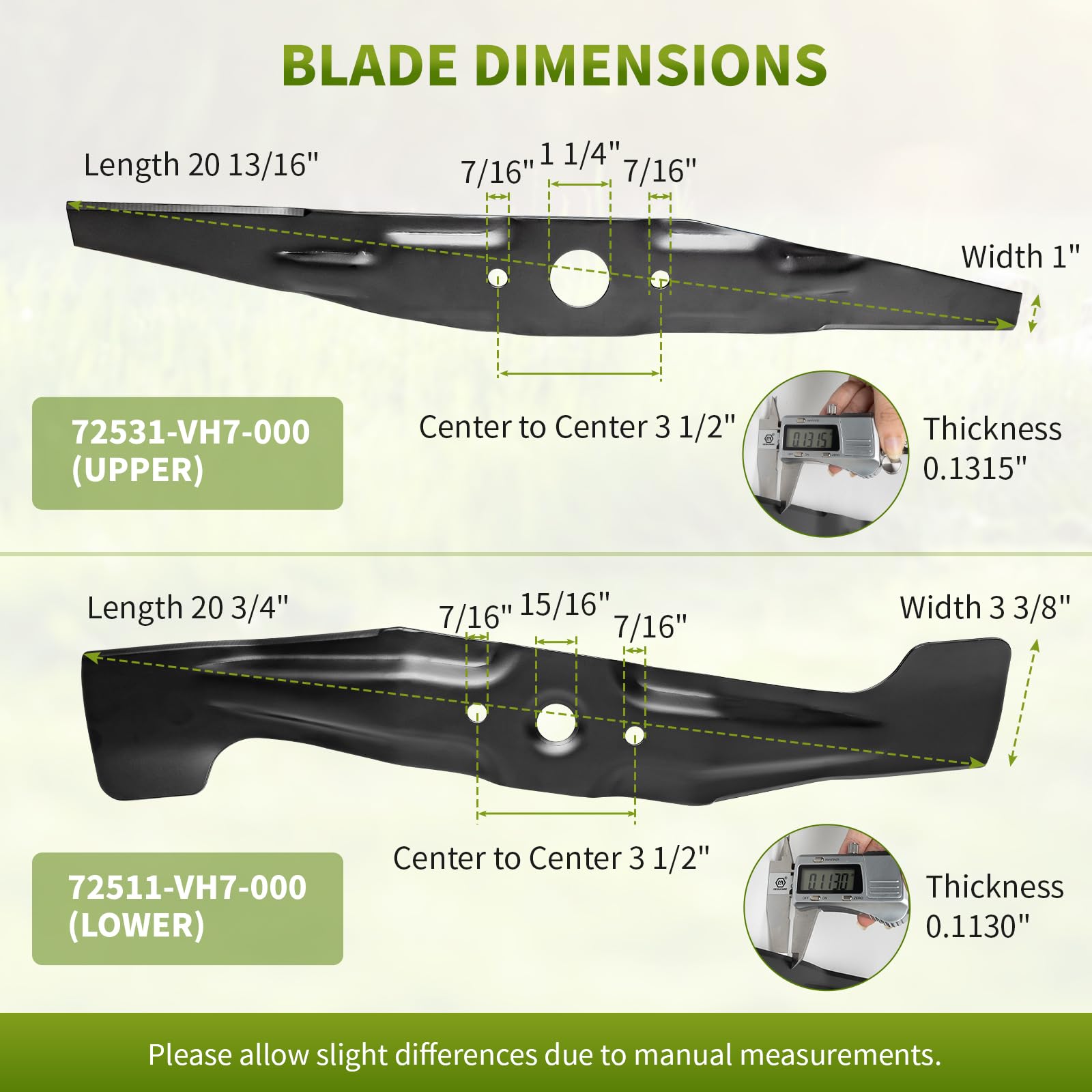 Fourtry blade powder-coated finish closeup shows durable coating