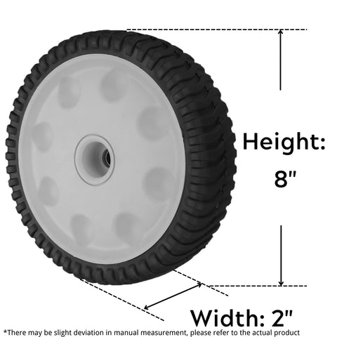 Two-pack Fourtry wheels install with a standard wrench for quick maintenance.
