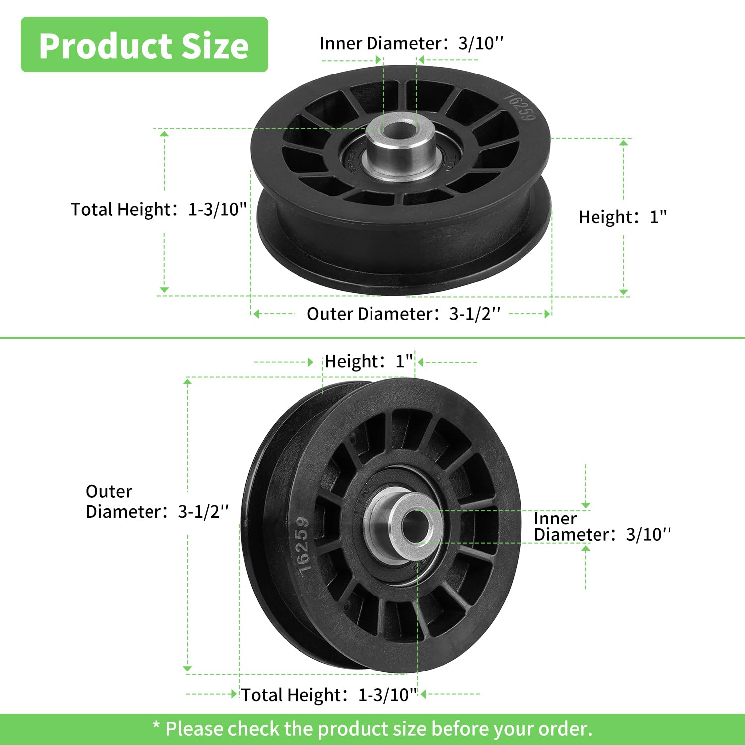 Fourtry flat idler pulley belt-tension demonstration on a riding mower.