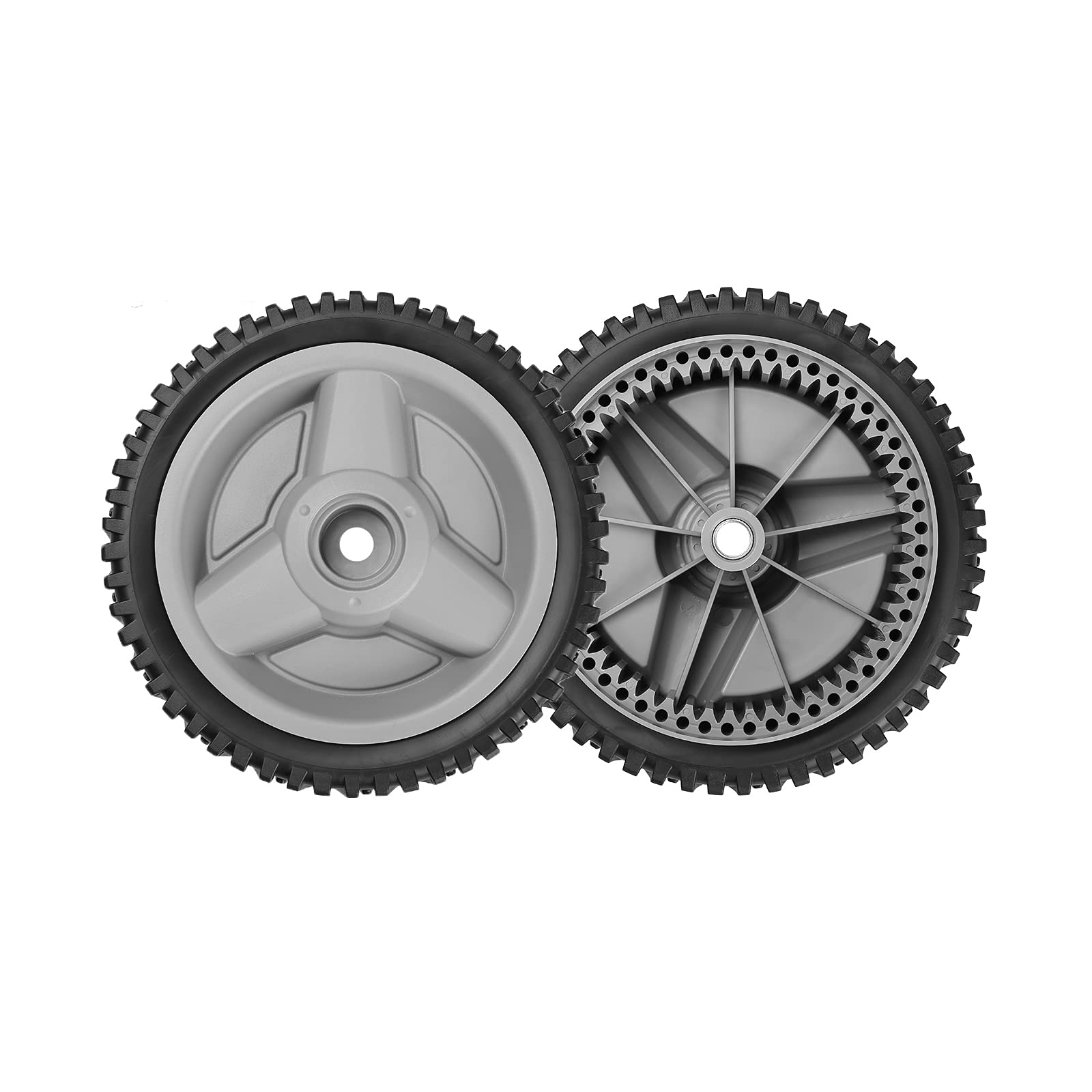 Fourtry front drive wheels for Husqvarna HU700F side view in gray improve traction