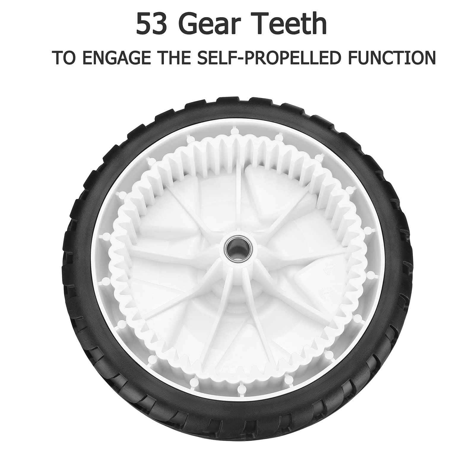 Fourtry front wheel bore half-inch compatible for easy installation.