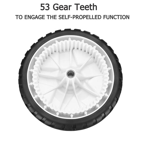Fourtry front wheel bore half-inch compatible for easy installation.