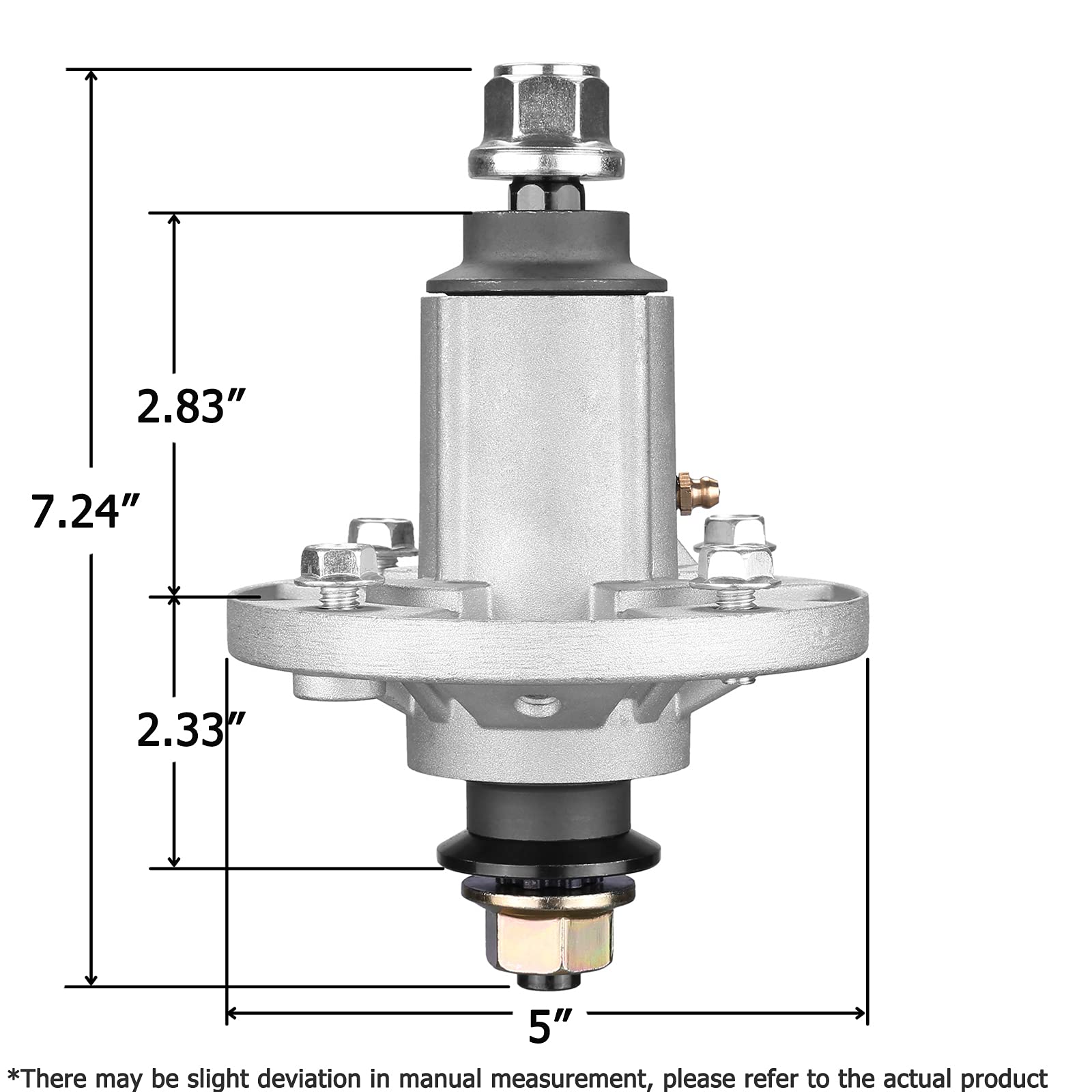 Fourtry GY20454 spindle assembly side view, ready for LA110 replacement