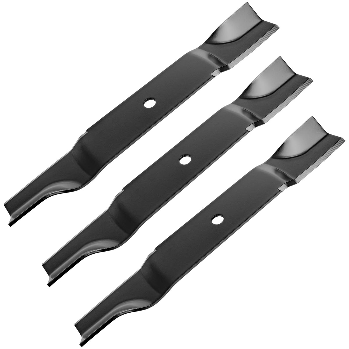 Fourtry high-lift mower blade for DS60 deck improves bagging and even cutting.
