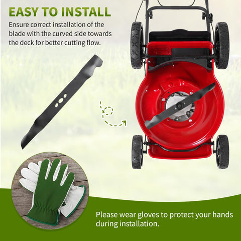 Fourtry blade with directional arrows guides correct installation and use.