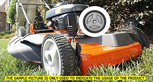 Fourtry 2-pack gray drive tires ready for Husqvarna HU700F install