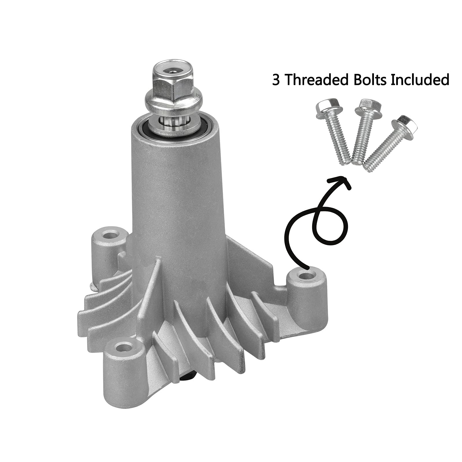 Fourtry 3-bolt spindle blade-mount design for secure attachment