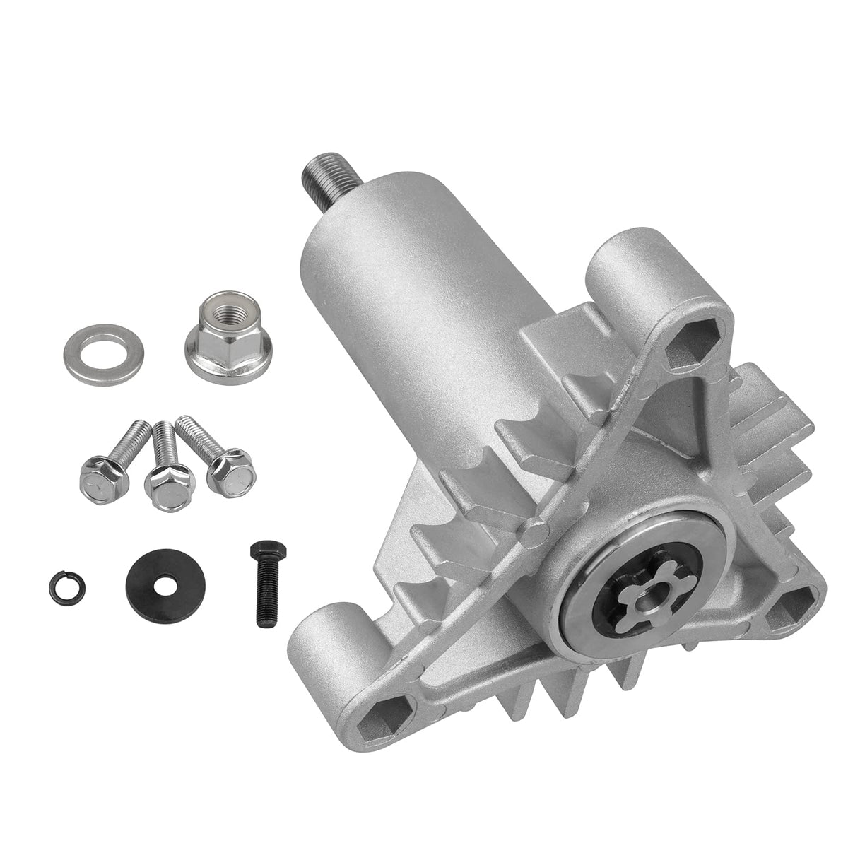 Fourtry spindle-assembly for Craftsman 42-inch decks, designed for quick installation