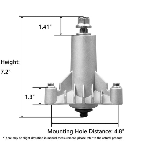 Fourtry spindle-assembly compatible with Poulan HU models for riding mowers