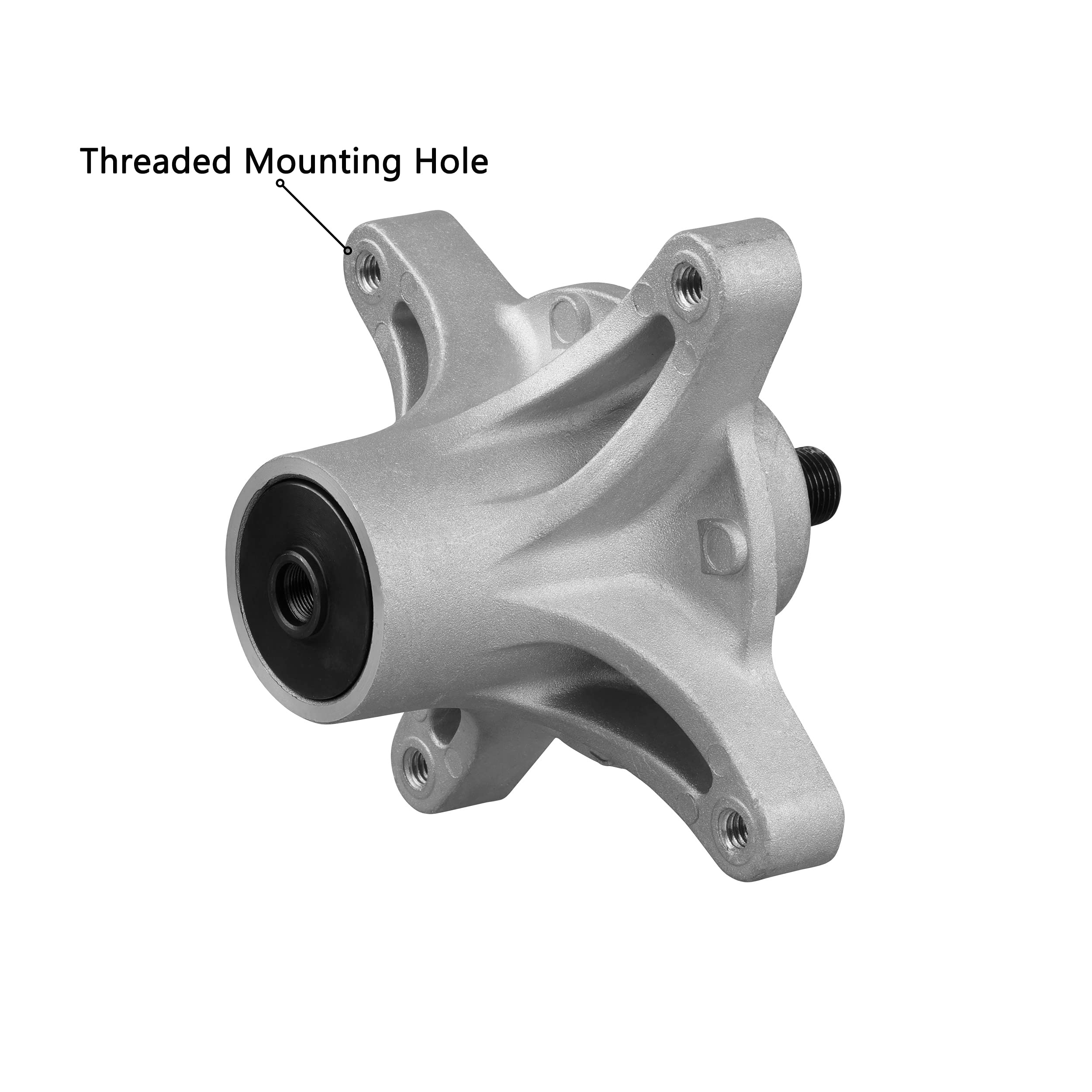 Pulley lock nut and rubber ring included for secure installation.