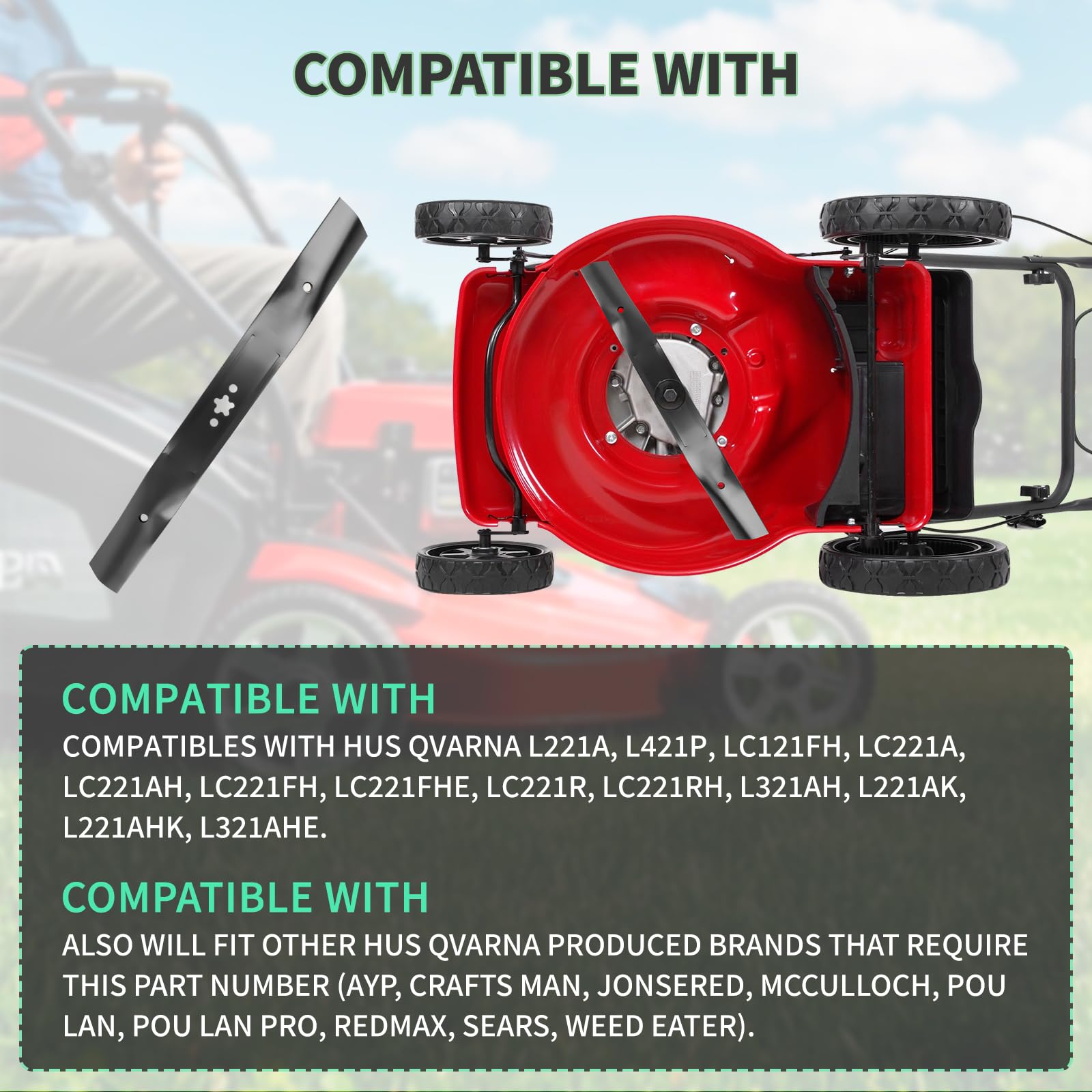 Fourtry steel construction high-lift blade for durable performance