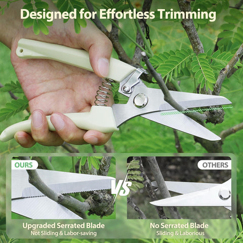 FOVCENT serrated blade prevents branches from slipping during pruning