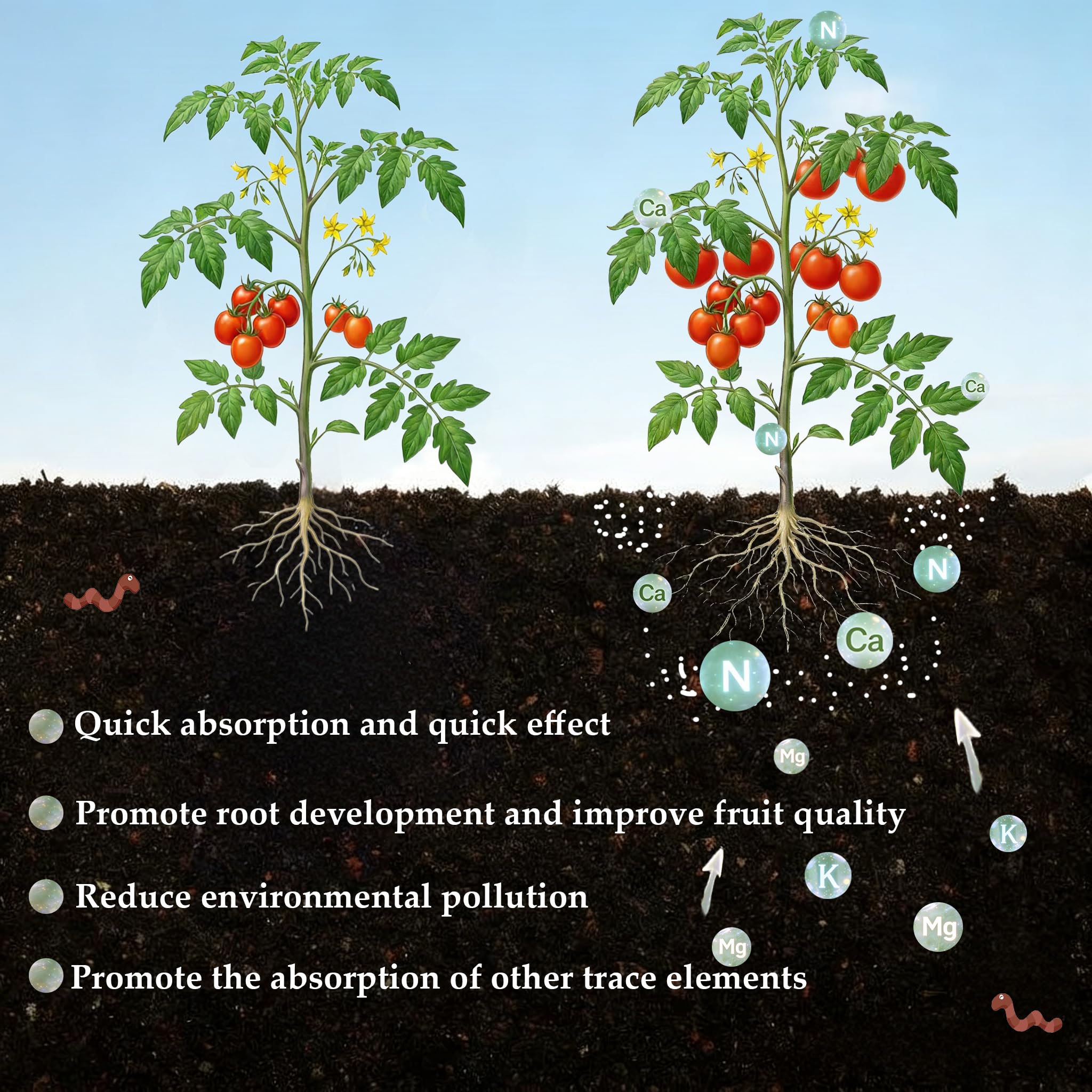 FOVGOTAN fertilizer on soil ready to boost root and leaf growth