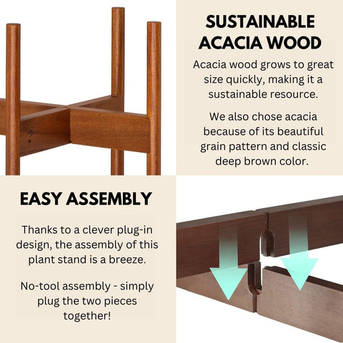 Fox and Fern plug-in assembly image showing quick, wobble-free setup.