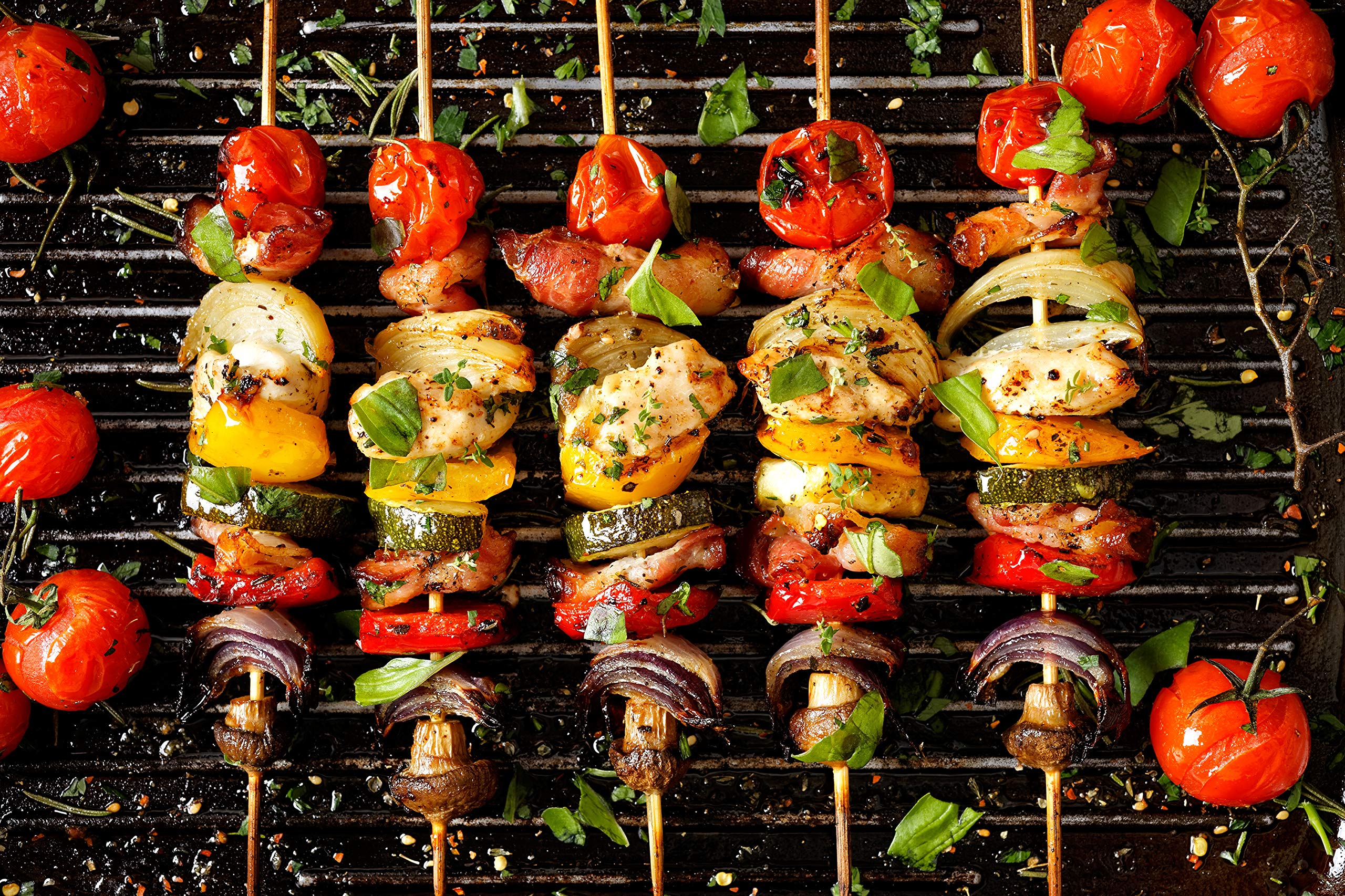 Fox Run skewers for appetizer serving and convenient buffet setup