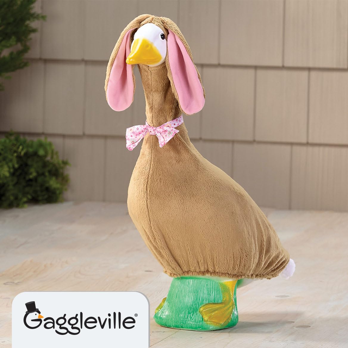 Fox Valley Traders Gaggleville brown bunny ears embellish the costume with playful spring flair