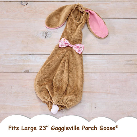 Fox Valley Traders Gaggleville brown bunny tail enhances the soft look