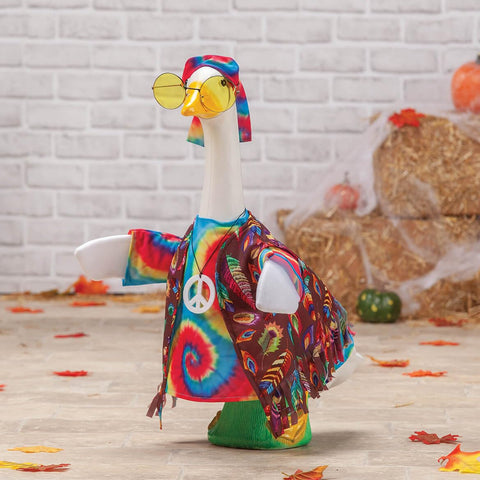 Fox Valley Traders Gaggleville Hippie Goose Outfit on-goose view demonstrates fit