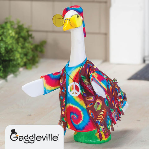 Fox Valley Traders Gaggleville Hippie Goose Outfit side view highlights tie-dye styling
