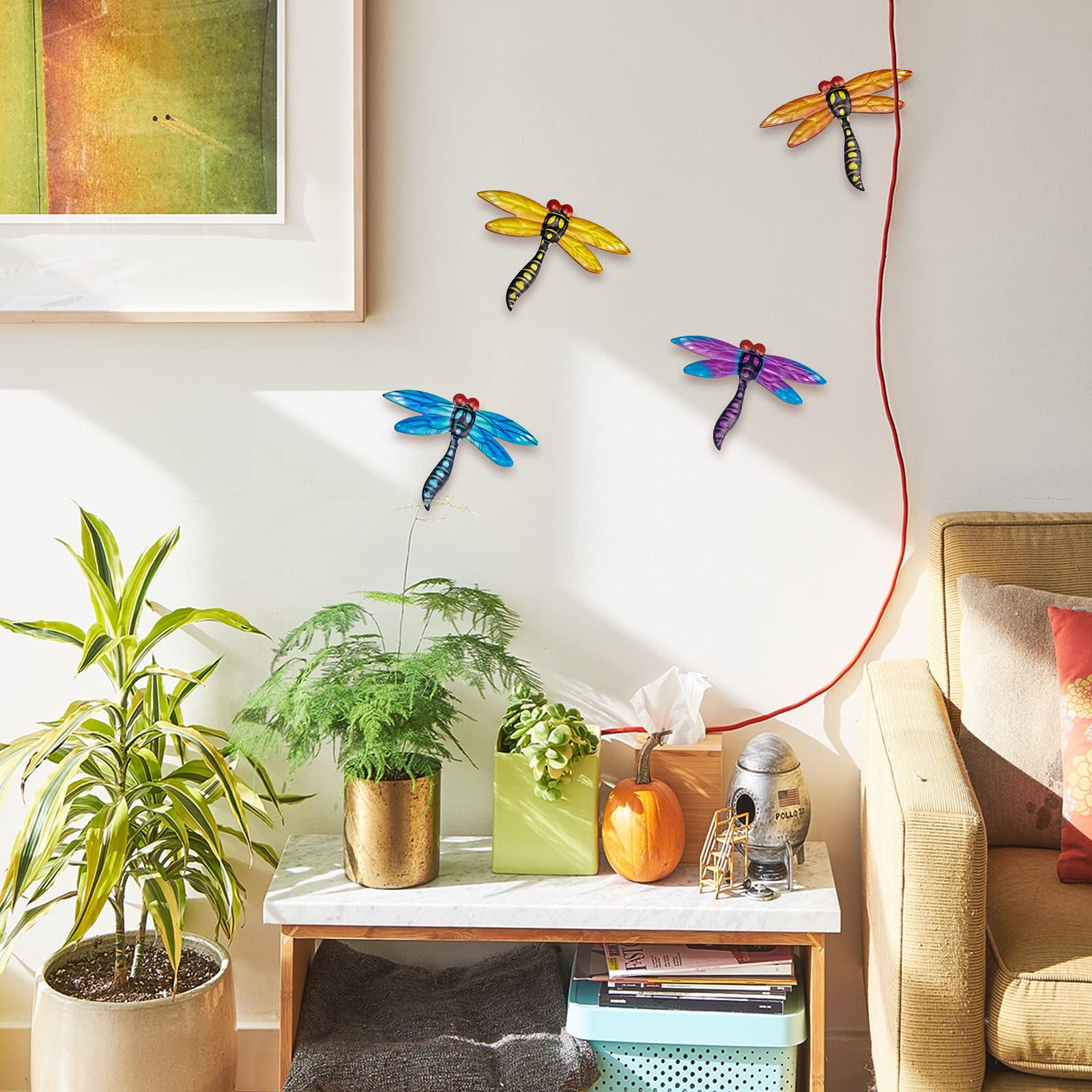 Foxany yellow butterfly metal wall decor creates sunny focal points