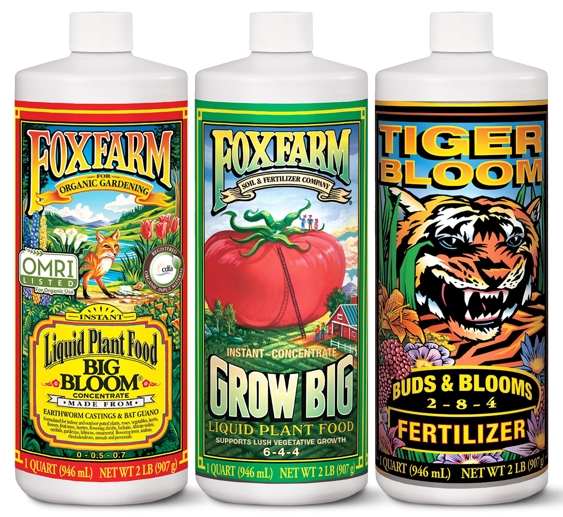 FoxFarm Big Bloom bottle supports flowering and bud development.