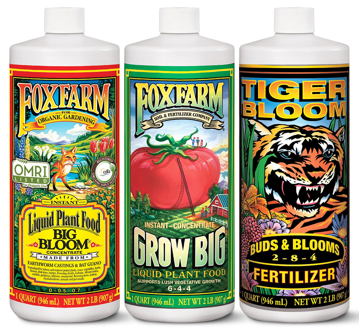 FoxFarm Big Bloom bottle supports flowering and bud development.