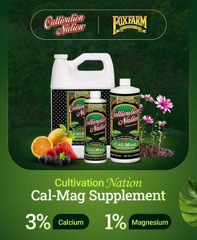 FoxFarm Cultivation Nation Cal-Mag label close-up highlighting nutrient balance