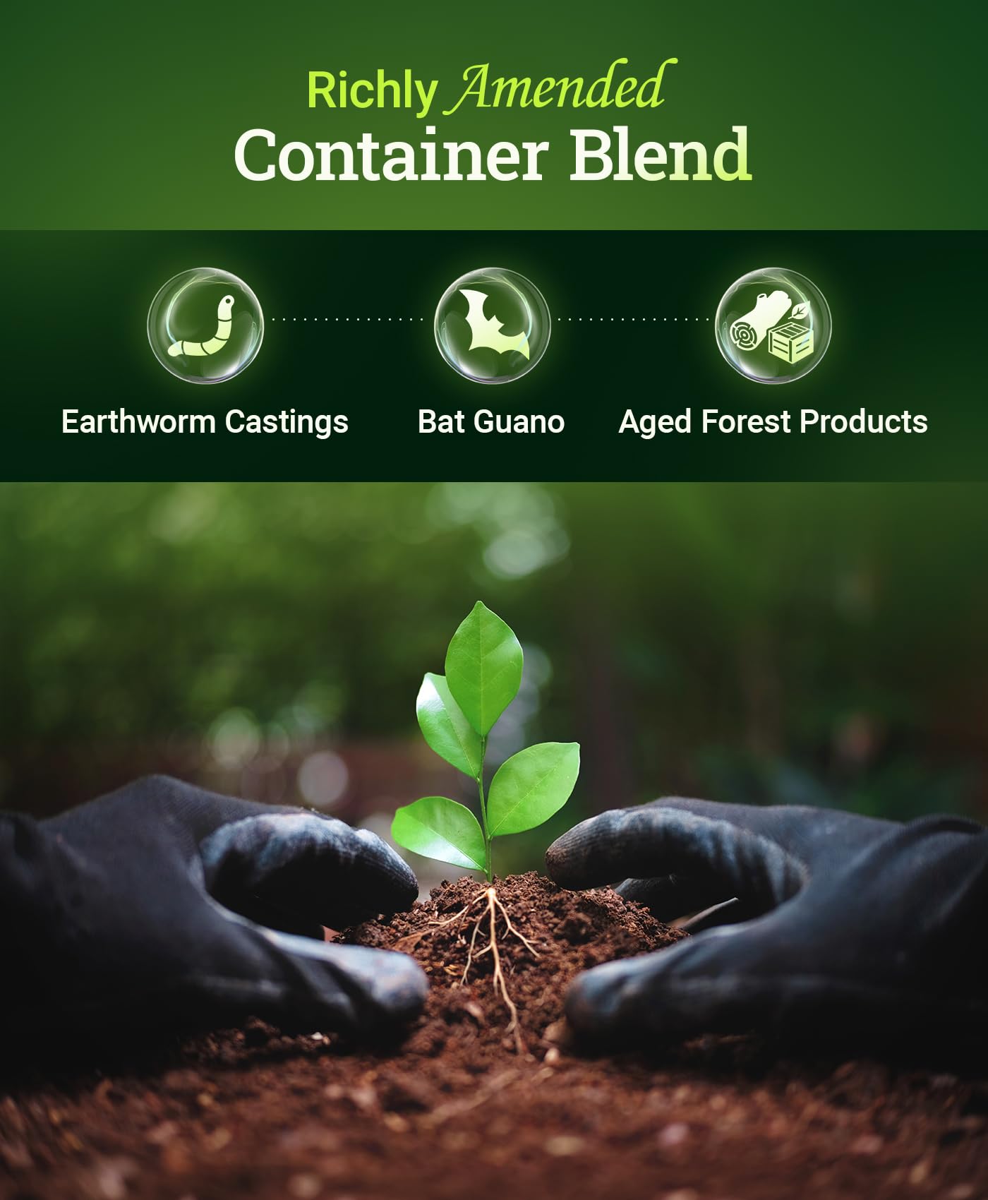 FoxFarm Happy Frog soil microbes support healthier root growth in potted plants.