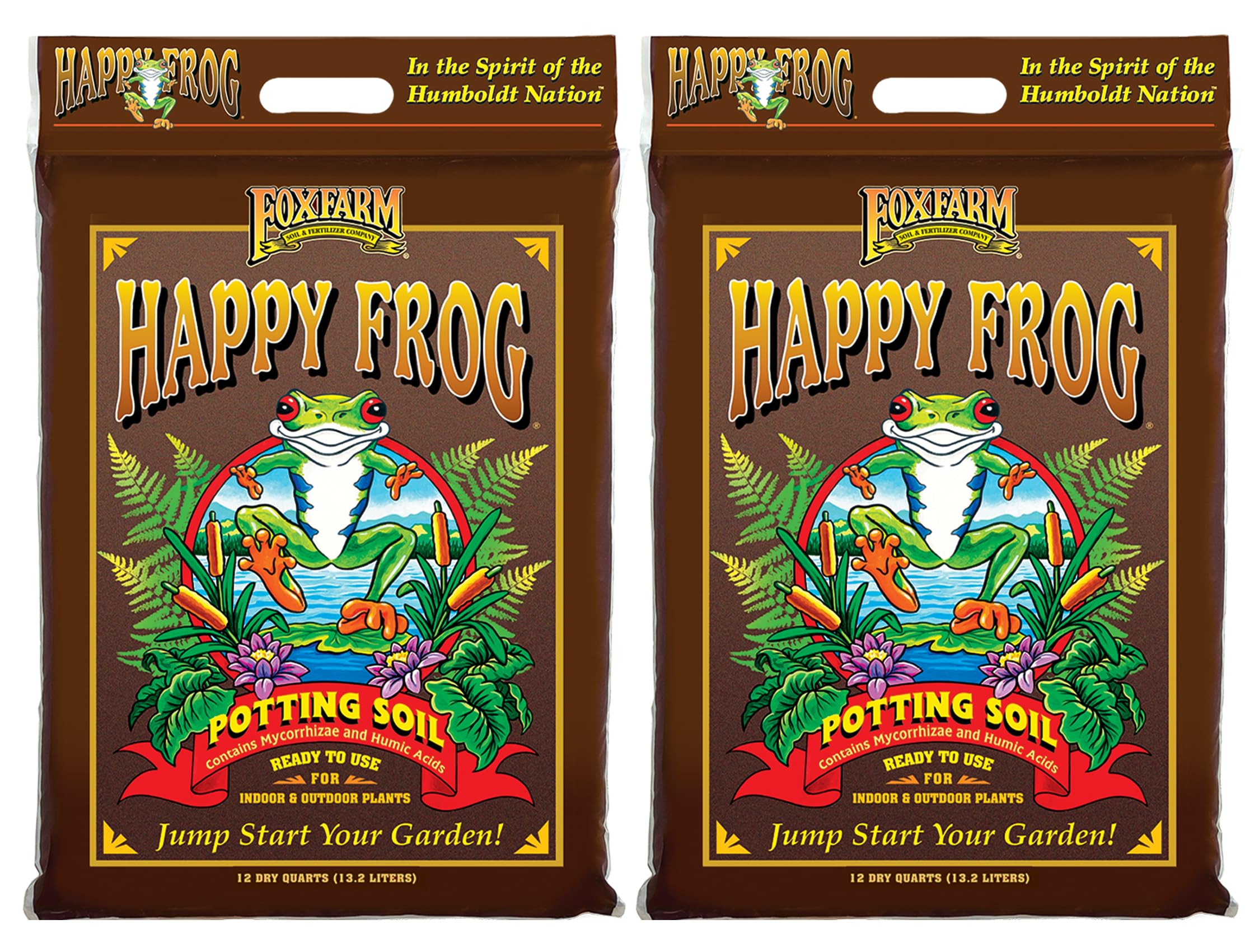 FoxFarm Happy Frog potting soil ready to use supports thriving container plants.