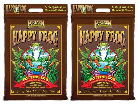 FoxFarm Happy Frog potting soil ready to use supports thriving container plants.
