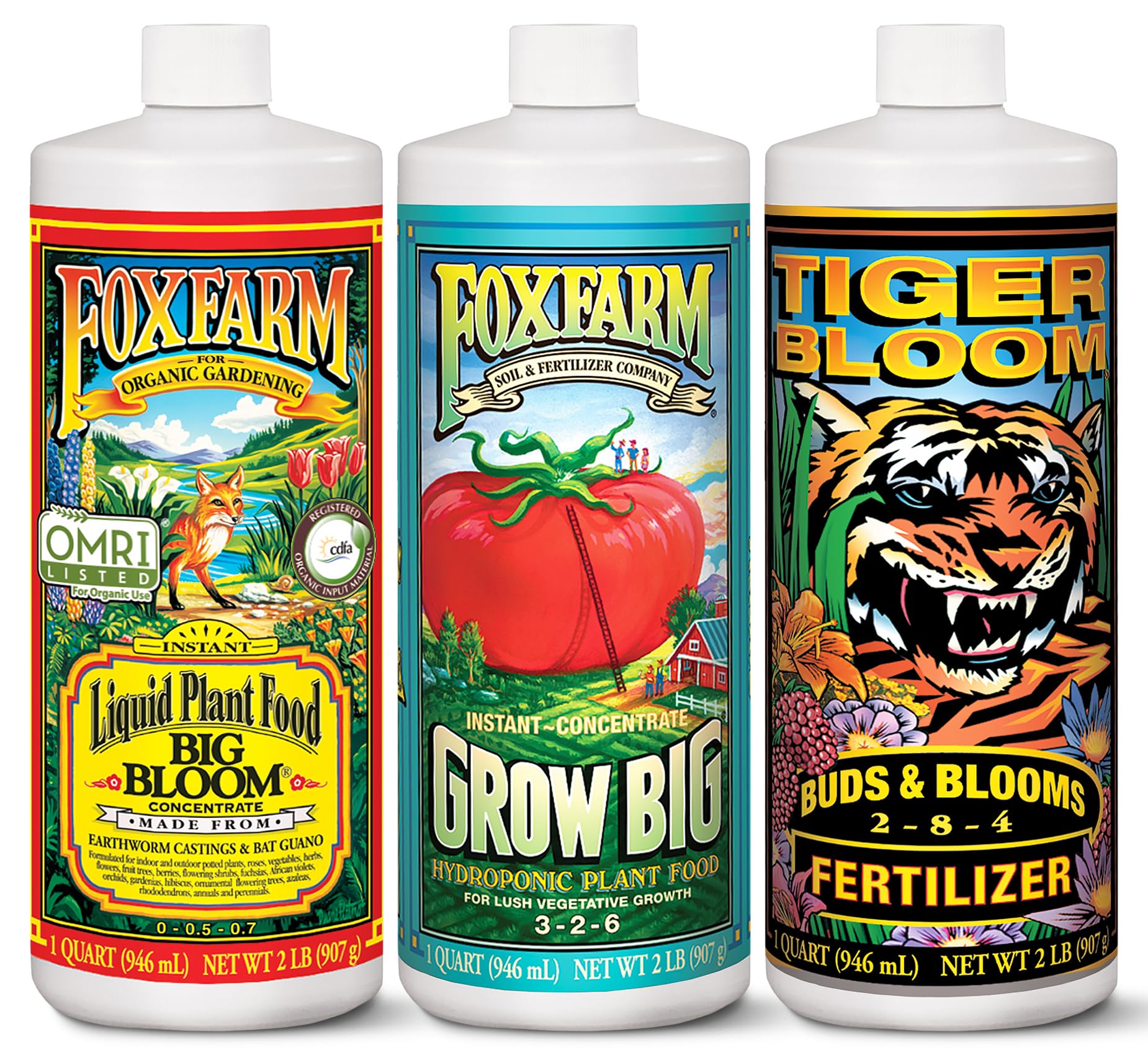 FoxFarm Hydro Liquid Trio Big Bloom bottle ready for robust bud development
