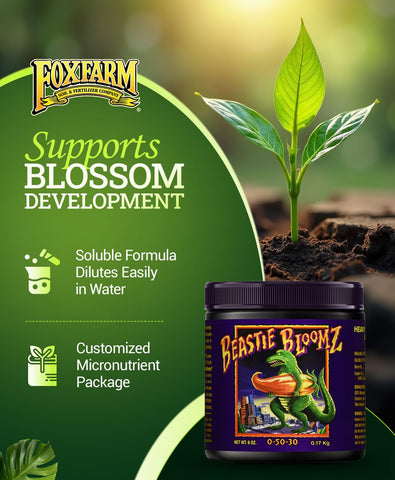 FoxFarm Cha Ching supports late-stage fruiting with essential nutrients.