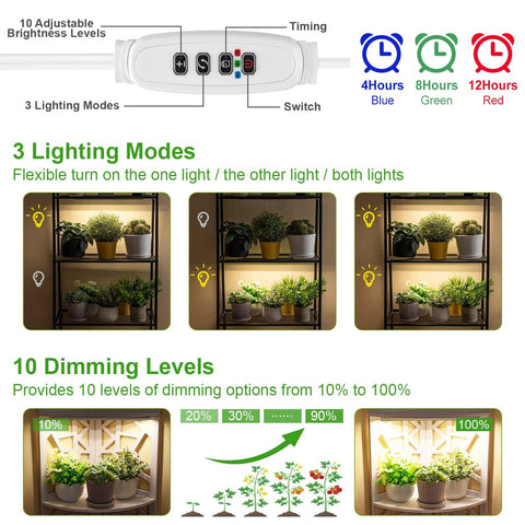 FOXGARDEN Grow Light Strip installed on a shelf, evenly distributing light.
