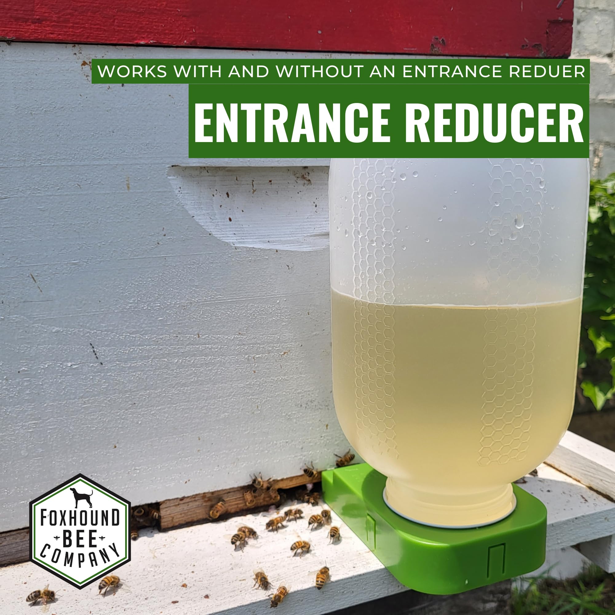 Foxhound Bee Co feeder durability shown with UV protection for long-term use