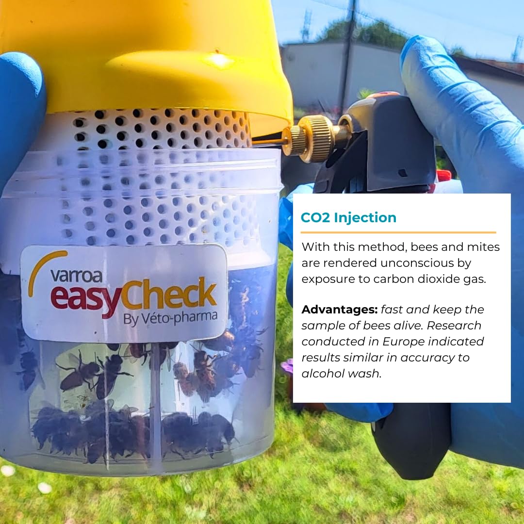 Alcohol wash method used with Easy Check for mite counting