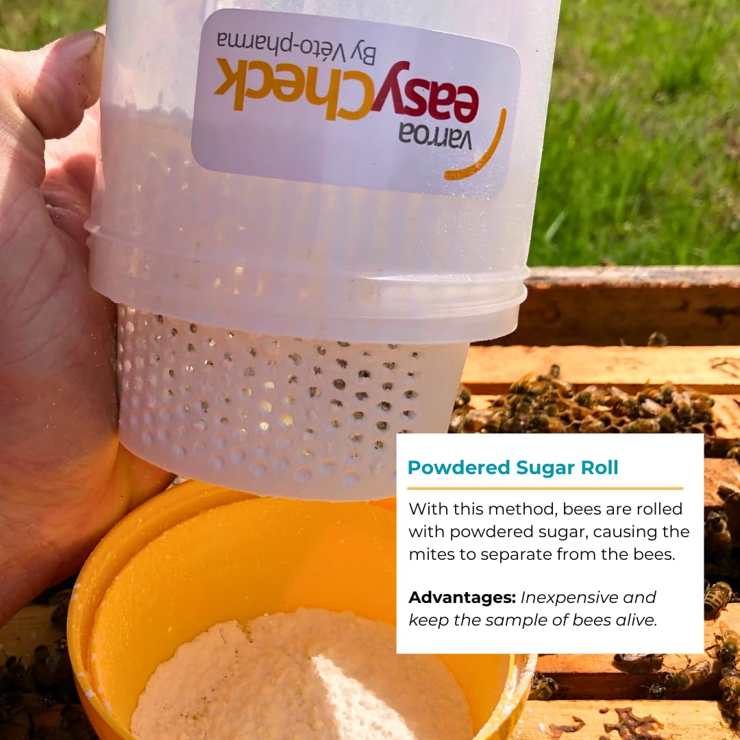 Patented basket design lets mites fall through for counting